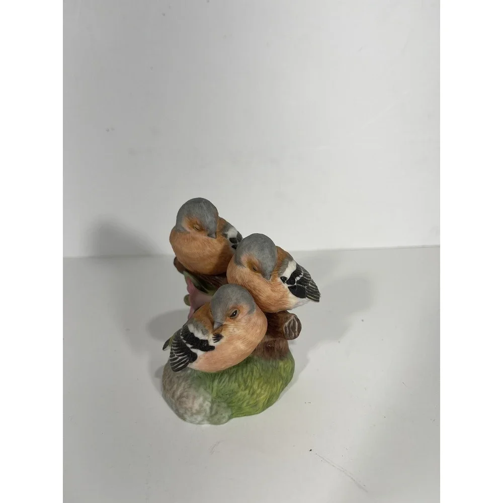 Franklin Mint porcelain 1987 Sweet Slumber Sculpture by Peter Barrett Birds RARE